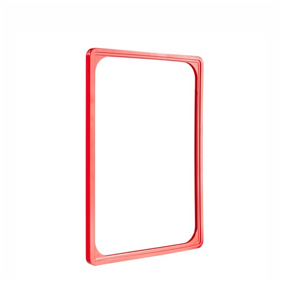 A4 Posterframe - Kunststof Kaartraam - type: LKP-A4-Rood