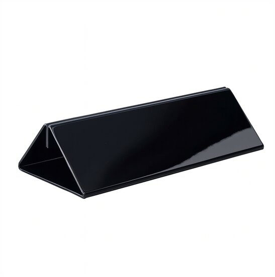 21cm - Glanzend Zwarte Menukaarthouder / Houder / Standaard - Type: MZ-210-G