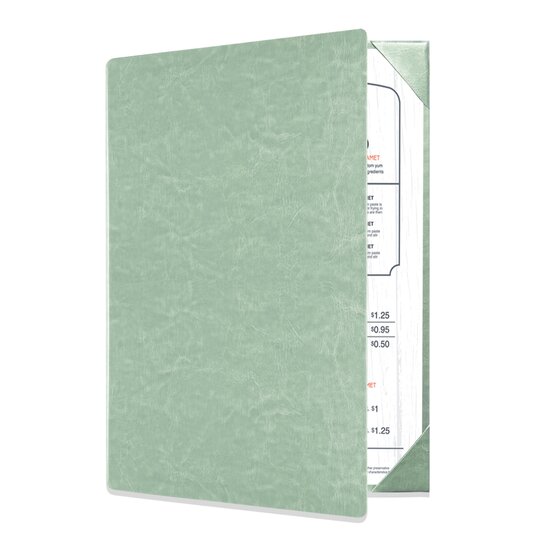 Menumap / Menukaart Mappen - 2x A4 - Lichtgroen