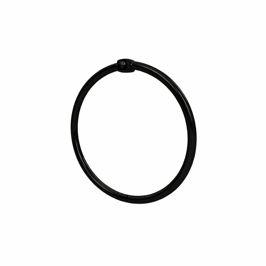 100 stuks - 38mm Metalen Scharnierringen / Bindringen / Klikringen - Zwart