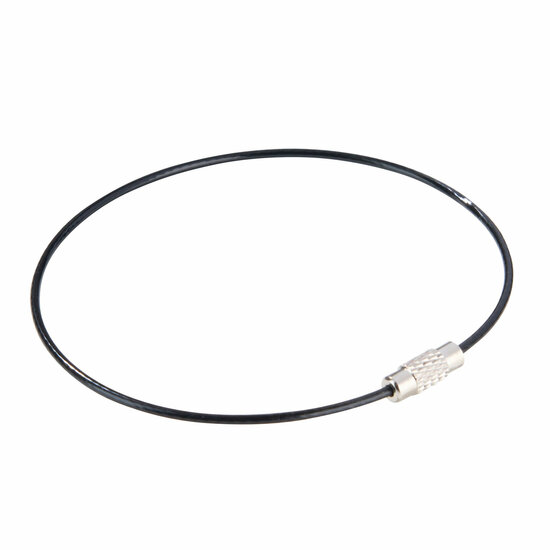 100 stuks - 220mm - Staaldraad Labelhanger - Kabelsluitring met Schroefsluiting - Zwart