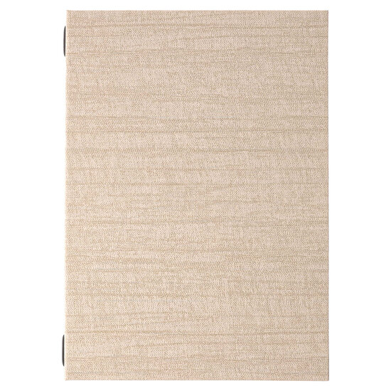 A4 Welkomstmap / Gastenmap met insteekhoezen (uitbreidbaar van 4 tot 8 pagina's) - Type: Luxury Ivory A4
