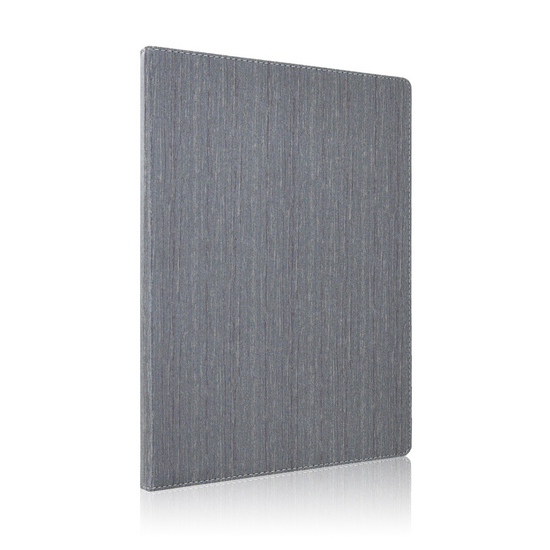 A4 Welkomstmap / Gastenmap met insteekhoezen (uitbreidbaar van 4 tot 40 pagina's) - Type: CL Houtpatroon Grijs