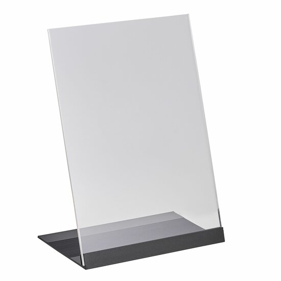 A5 L-Standaard Met  Aluminium Voet  / Tafelhouder / Menukaarthouder / Folderhouder - type L-A5-AV