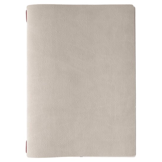 A4 Menumap met insteekhoezen (uitbreidbaar van 4 tot 8 menukaarten) - Type: Juta Ivoor - Blanco