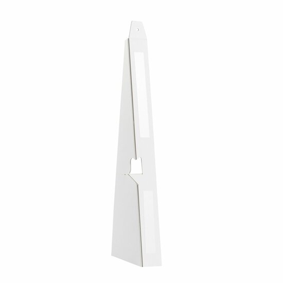 100 stuks - 40 cm (A3) Kartonnen Standaard / Ezel - Wit - Zelfklevend
