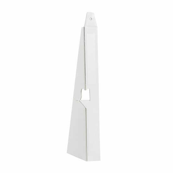 100 stuks - 29 cm (A4) Kartonnen Standaard / Ezel - Wit - Zelfklevend