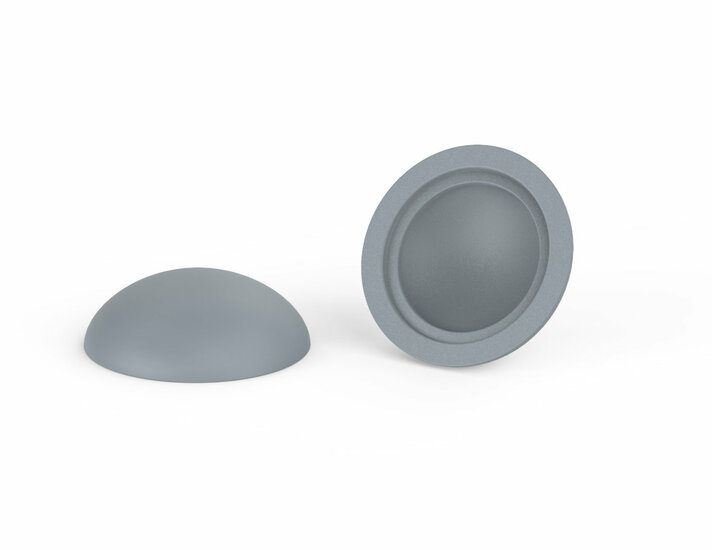 14,5mm - Afdekkapjes voor schroeven - Mat - Zilvergrijs RAL 7001