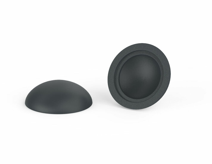 100 stuks - 14,5mm - Afdekkapjes voor schroeven - Mat - Antracietgrijs RAL 7016