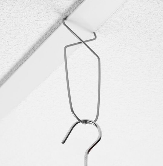100 stuks - Ophanghaakjes voor Systeemplafond / Ophangoog - Aluminium - type PH-2