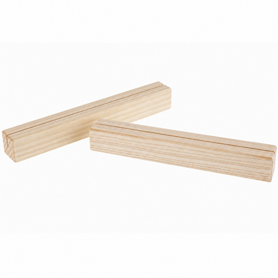 22cm - Houten Houder / Standaard / Menukaarthouder - Type: Smal-Essen-Onbewerkt