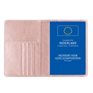 Dierenpaspoort Hoesje / 11,7 x 16,5 cm Houder voor een Europees Dierenpaspoort - D1 - Rose Goud