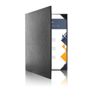 A4 Documentenmap voor 2 pagina's - Zwart