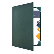 A4 Documentenmap voor 2 pagina's - Donkergroen