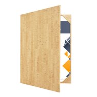 A4 Documentenmap voor 2 pagina's - Licht-Kurk