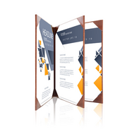 A4 Documentenmap voor 4 pagina's - Donkerbruin