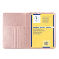 Europees Medisch Paspoort Hoesje / 11,7 x 16,5 cm Paspoorthouder - D1 - Rose Goud