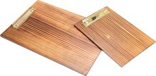 Houten (Menu) Klembord / Menukaart Clipboard - type: HFK-Lariks (Gelakt)