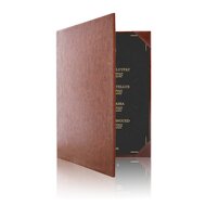 Menumap / Menukaart Mappen - 2x A5 - Donkerbruin