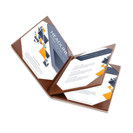 Presentatiemap / Showmap / Offertemap - 4x A5 - Donkerbruin