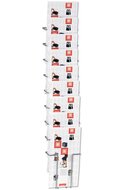Staaldraad Brochurehouder / Folderhouder - Wand 10 x A4 