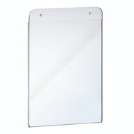 A4 - Transparante Display met 2 boorgaten / Posterhouder / Menukaarthouder / U-houder - type UB-A4 (Staand)