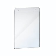A6 - Transparante Display met 2 boorgaten / Posterhouder / Menukaarthouder / U-houder - type UB-A6 (Staand)