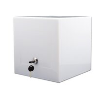 Witte Kubus Donatiebox / Stembus / Idee&euml;nbus - Met Slot - Type DSE-20