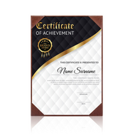 Rapportmap / Diplomamap / Certificaat Mappen - 1x A4 - Donkerbruin