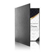 Rapportmap / Diplomamap / Certificaat Mappen - 2x A4 - Zwart