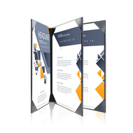 Rapportmap / Diplomamap / Certificaat Mappen - 4x A5 - Zwart