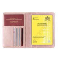 Vaccinatiepaspoort Hoesje / 11,7 x 16,5 cm Mapje voor het Gele Boekje / Vaccinatieboekje - D1 - Rose Goud