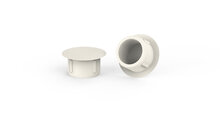 100 stuks - 8mm - Premium Afdekdopjes voor Boorgaten / Ronde Afdichtdop - Cr&egrave;mewit RAL 9001