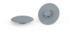 100 stuks - T40 / TX40 - Premium Afdekdopjes / Afdekkap voor Torx schroeven - Zilvergrijs RAL 7001