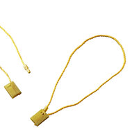 100 stuks - 120mm Labelkoord / Folderkoord Gedraaid Textiel - Goud