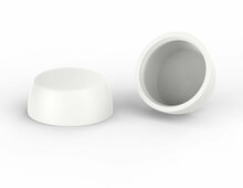 100 stuks - 16mm - Afdekkapjes voor schroeven - Mat - Zuiver Wit RAL 9010 