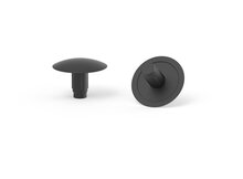 100 stuks - 3,0mm - Afdekdopjes voor Kopgat Schroeven - Ronde Kunststof Afdekkapjes - Zwart RAL 9005