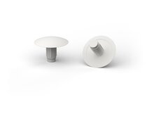 3,0mm - Afdekdopjes voor Kopgat Schroeven - Ronde Kunststof Afdekkapjes - Zuiver Wit RAL 9010