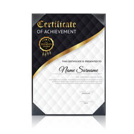 Rapportmap / Diplomamap / Certificaat Mappen - 1x A5 - Zwart 