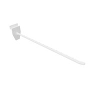 20cm - Lamellenwand Displayhaak / Slatwall Blisterhaak - Wit - type: HSH-20
