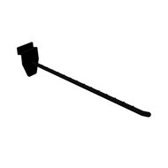 20cm - Lamellenwand Displayhaak / Slatwall Blisterhaak - Zwart - type: HSH-20B