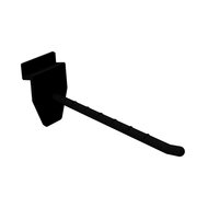10cm - Lamellenwand Displayhaak / Slatwall Blisterhaak - Zwart  - type: HSH-10B