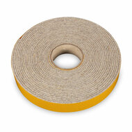 6 Meter - Zelfklevend Vilt / 20mm Plakvilt op Rol - Grijs (gem&ecirc;leerd) - Breedte: 20mm - Dikte: 2 mm
