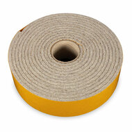 4 Meter - Zelfklevend Vilt / 40mm Plakvilt op Rol - Grijs (gem&ecirc;leerd) - Breedte: 40mm - Dikte: 4 mm