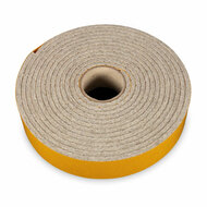 4 Meter - Zelfklevend Vilt / 30mm Plakvilt op Rol - Grijs (gem&ecirc;leerd) - Breedte: 30mm - Dikte: 4 mm