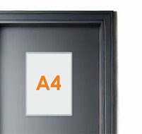 A4 Zelfklevende Insteekhoes - Flexibele Kaarthouder met opening aan de korte zijde 
