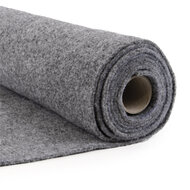 Naaldvilt / Vilt voor Camper- &amp; Autobekleding - Grijs - Breedte: 2 meter - Dikte: 3 mm