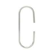 100 stuks - C-Haak - Aluminium - Zilver - 4cm - type CH-3