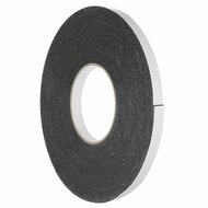 12mm - Dubbelzijdig PE-Schuim Foamtape - Zwart - 50 Meter 