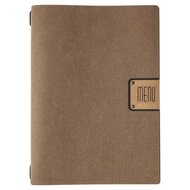 Menumap / Menukaart Mappen - Type: ECOMENU - Donkerbruin - A4